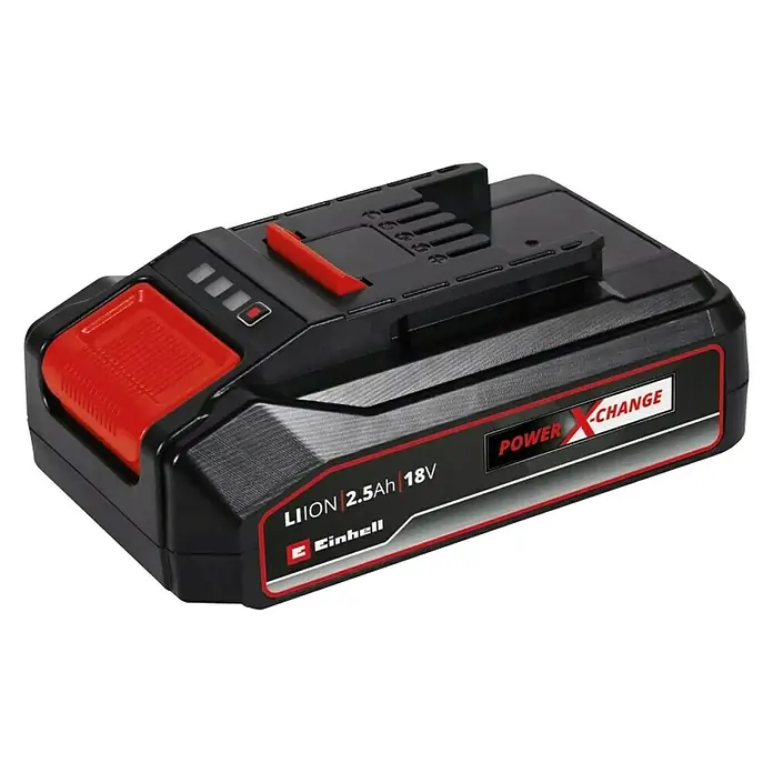 Einhell PXC 18V Batería - 18 V, 2,5 Ah - Una batería Einhell Power X-Change con 2.5Ah y 18V para diversas herramientas. El sistema de batería versátil para hogar y jardín.