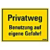 Pickup Hinweisschild (L x B: 350 x 250 cm, Benutzung auf eigene Gefahr) | BAUHAUS