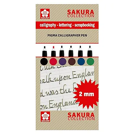 Talens Sakura Set de marcadores de efecto lacado Calligrapher