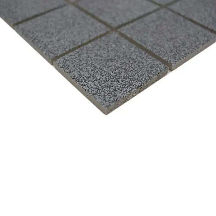 Mosaikfliese Quadrat Uni SAT 509 - 30,6 x 30,6 cm, Grau, Matt - Graue Mosaikfliesen mit gesprenkelter Textur, ideal für moderne Innenräume, bieten Haltbarkeit und ein stilvolles Erscheinungsbild für jeden Raum.