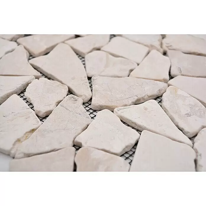 Mosaikfliese Uni CIOT 30/100 - 30,5 x 30,5 cm, Weiß, Matt - Detailaufnahme
