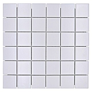 Mosaikfliese Quadrat Uni CD 111 (29,8 x 29,8 cm, Weiß, Matt)