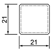 Eckstäbchen (21 x 21 x 65 mm, Weiß, 4 Stk.) | BAUHAUS