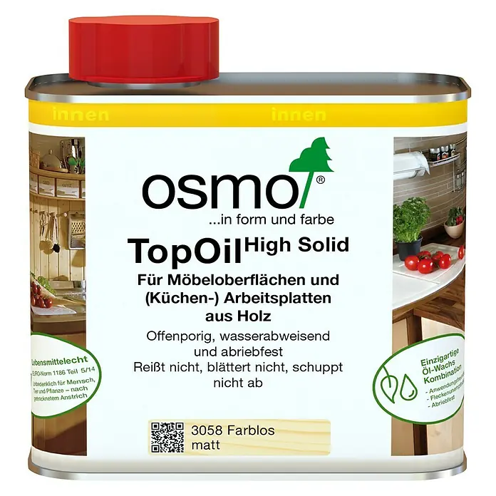 Osmo High Solid TopOilFarblos, 500 ml, Matt