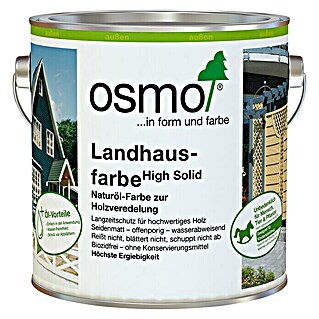 Osmo High Solid Landhausfarbe (Weiß, 750 ml, Seidenmatt, Naturölbasis)