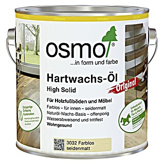 Osmo High Solid Hartwachsöl Original 3032 (Farblos, 750 ml, Seidenmatt)