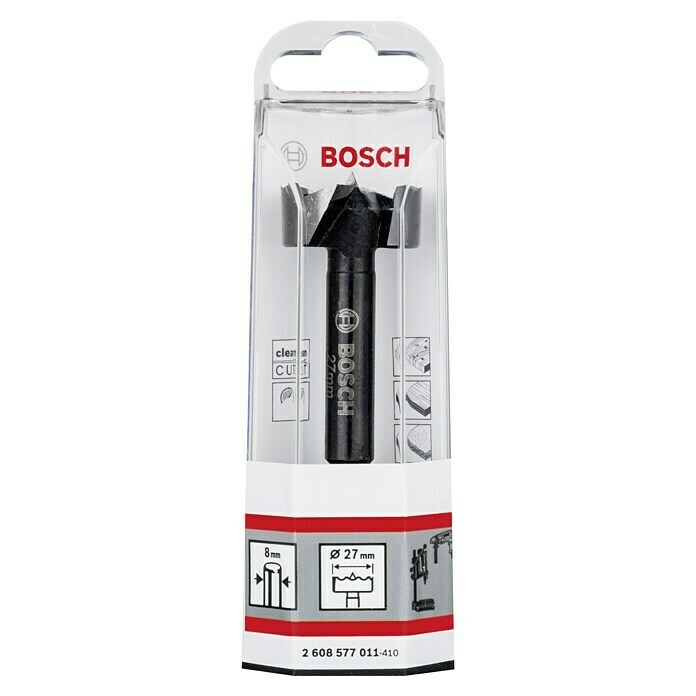 Bosch Professional Holzbohrer (Durchmesser Bohrer: 27 mm, Länge: 90 mm) | BAUHAUS