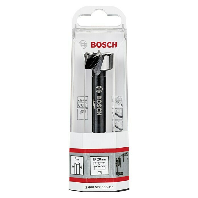 Bosch Professional Holzbohrer (Durchmesser Bohrer: 20 mm, Länge: 90 mm) | BAUHAUS