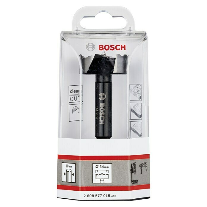 Bosch Professional Holzbohrer (Durchmesser Bohrer: 34 mm, Länge: 90 mm) | BAUHAUS