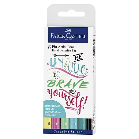 Faber-Castell  Tuschestift-Set Pitt Pastelltöne