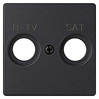 Simon 82 Tapa para mecanismo TV/SAT Concept (Negro, Mate, Plástico, IP20, En pared)