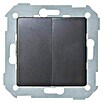 Simon 82 Conmutador doble Concept (Gris, Colocar, Plástico, 10 A) | BAUHAUS