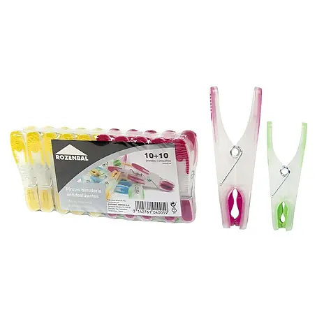 Rozenbal  Set de pinzas ropa bimateria