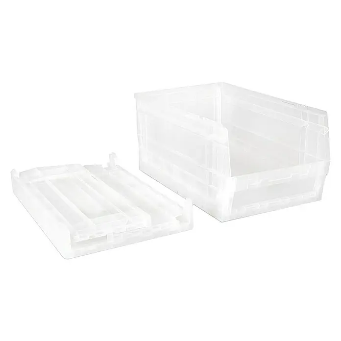 Tayg Gaveta 60P - Transparente, L x An x Al: 60 x 40 x 32,5 cm - Una caja de almacenamiento transparente con tapa, perfecta para organizar y guardar objetos en casa o en la oficina. Construcción duradera para un uso prolongado.