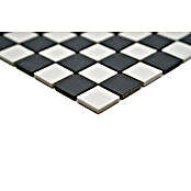 Mosaikfliese Quadrat AT 149 (32,6 x 30,2 cm, Schwarz/Weiß, Matt)