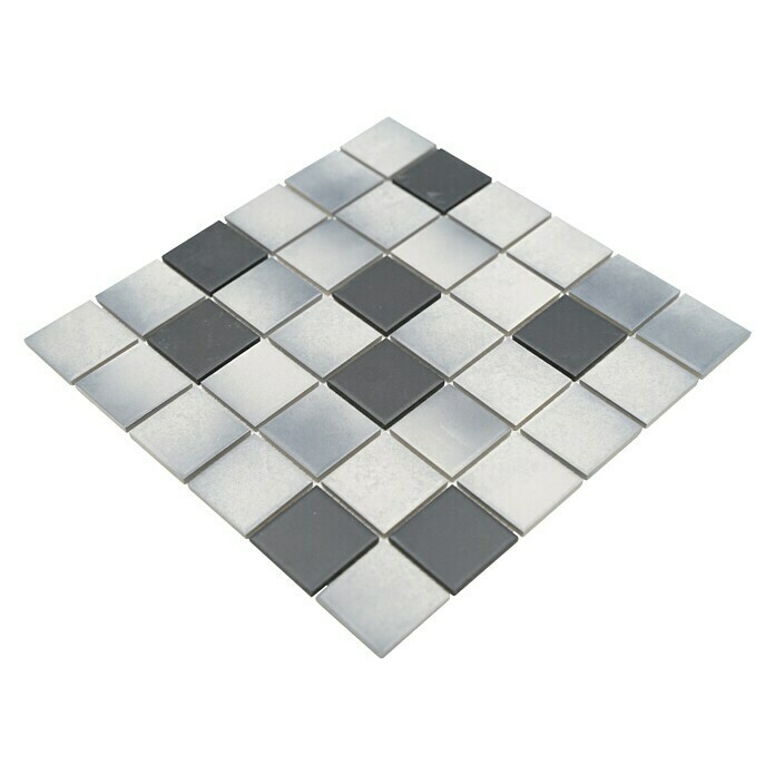 Mosaikfliese Quadrat Mix CD 212 (30,6 x 30,6 cm, Grau, Matt)