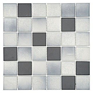 Mosaikfliese Quadrat Mix CD 212 (30,6 x 30,6 cm, Weiß/Grau, Matt)