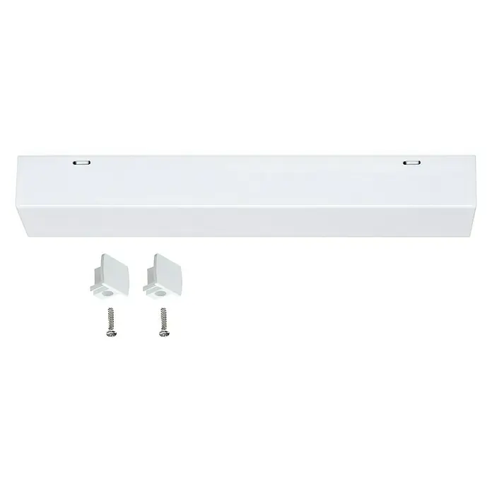 Paulmann URail Mittel-Einspeisung - 20,5 cm, Weiß - Weißer LED-Balken mit Montagezubehör zur einfachen Installation. Perfekt für Küche und Bad.