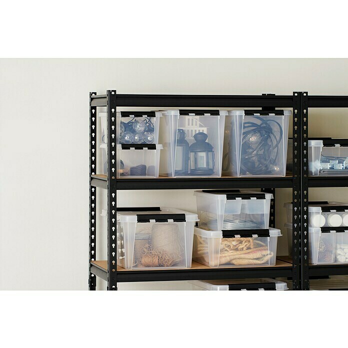 SmartStore Aufbewahrungsbox Classic (L x B x H: 50 x 39 x 26 cm, Kunststoff, Transparent)