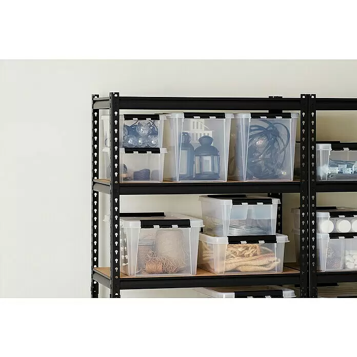 SmartStore Aufbewahrungsbox Classic 31 - L x B x H: 50 x 39 x 26 cm, Kunststoff, Transparent - Anwendungsbeispiel