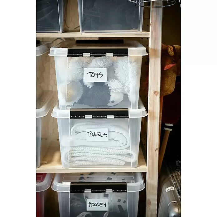 SmartStore Aufbewahrungsbox Classic 14 - L x B x H: 40 x 30 x 18 cm, Kunststoff, Transparent - Stimmungsaufnahme
