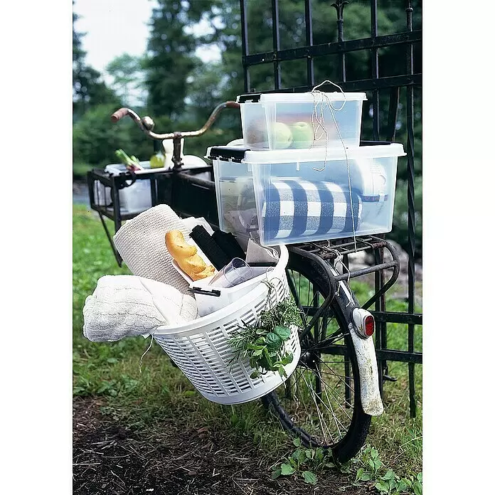 SmartStore Aufbewahrungsbox Classic 8 - L x B x H: 34 x 25 x 16 cm, Kunststoff, Transparent - Stimmungsaufnahme