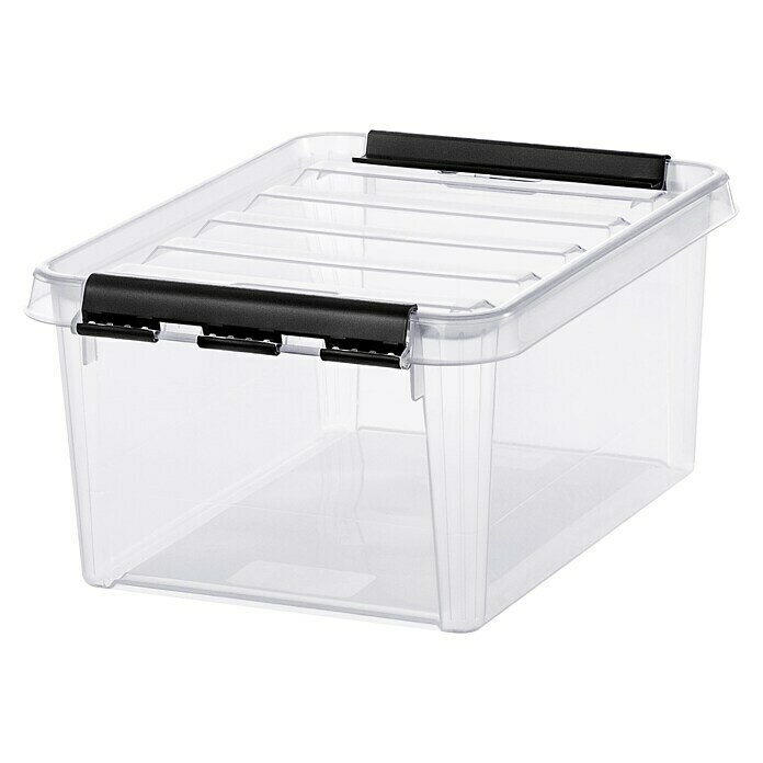 SmartStore Caja de almacenaje Classic (L x An x Al: 34 x 25 x 16 cm, Plástico, Transparente)