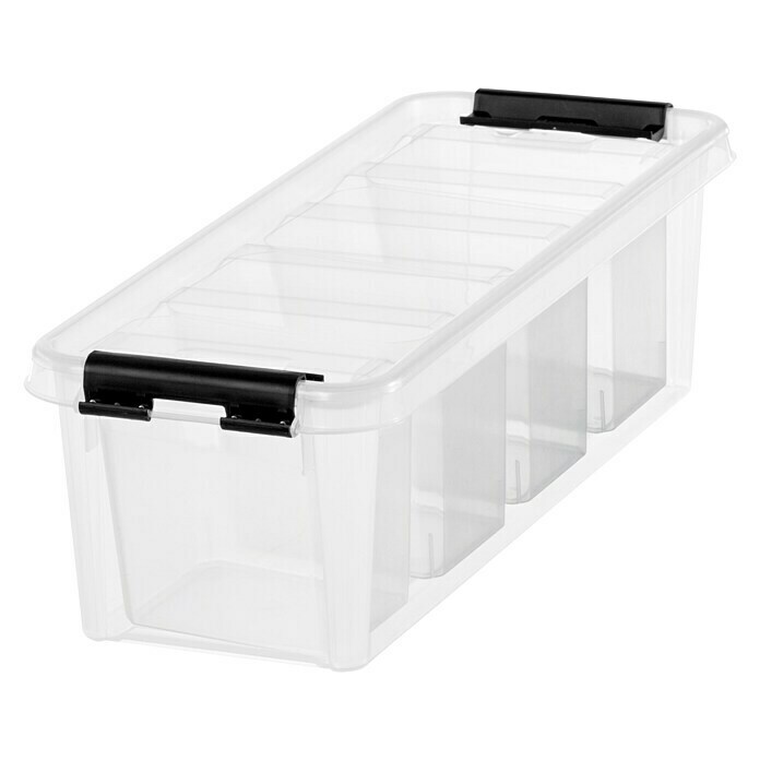 SmartStore Caja de almacenaje (L x An x Al: 38 x 14 x 11 cm, Plástico, Transparente)
