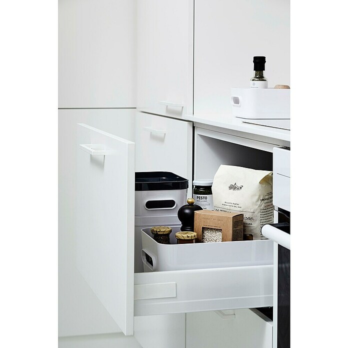 SmartStore Kutija za pohranu Compact (D x Š x V: 29,5 x 19,5 x 12 cm, Plastika, Bijelo)