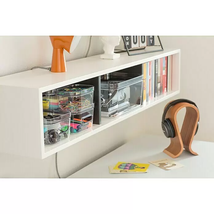 SmartStore Aufbewahrungsbox Compact - L x B x H: 14,5 x 9 x 6 cm, Kunststoff, Transparent - Stimmungsaufnahme