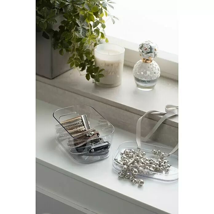 SmartStore Aufbewahrungsbox Compact - L x B x H: 14,5 x 9 x 6 cm, Kunststoff, Transparent - Stimmungsaufnahme