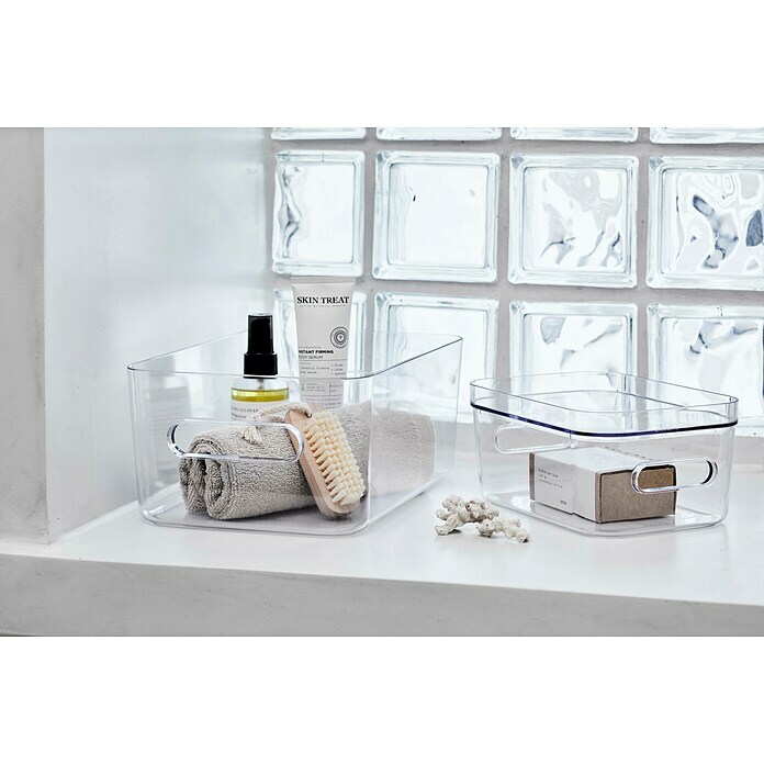 Stapelbare PMMA-Acrylschaukarton-Make-upbürsten-Halter-Schalen -Badezimmer-Zusätze
