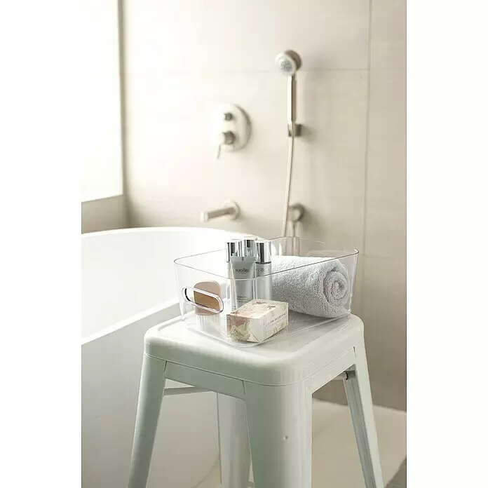 SmartStore Aufbewahrungsbox Compact - L x B x H: 29,5 x 19,5 x 12 cm, Kunststoff, Transparent - Anwendungsbeispiel