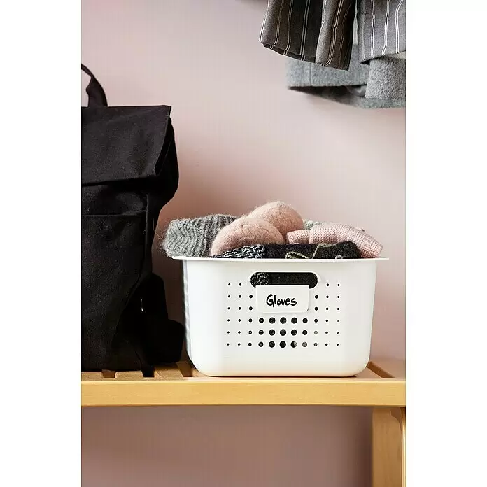 SmartStore Aufbewahrungsbox Basket Recycled 10 - L x B x H: 37 x 28 x 15 cm, Weiß - Stimmungsaufnahme