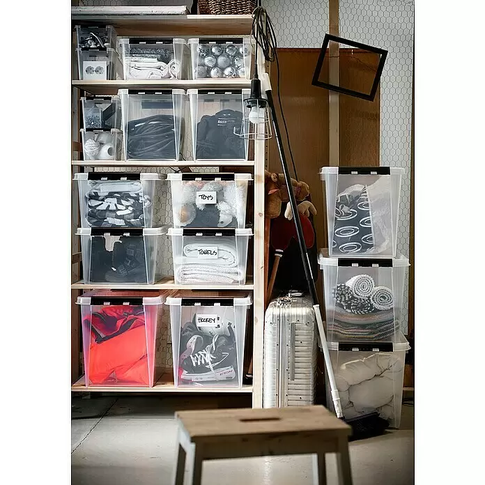SmartStore Aufbewahrungsbox Classic 2 - L x B x H: 21 x 17 x 11 cm, Kunststoff, Transparent - Stimmungsaufnahme