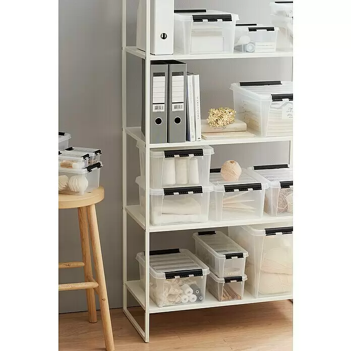 SmartStore Aufbewahrungsbox Classic 3,5 - L x B x H: 38 x 14 x 11 cm, Kunststoff, Transparent - Stimmungsaufnahme