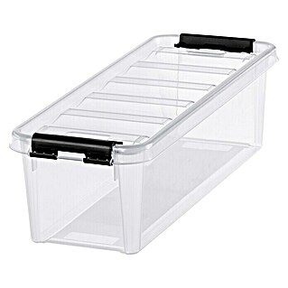 SmartStore Aufbewahrungsbox Classic (L x B x H: 38 x 14 x 11 cm, Kunststoff, Transparent)