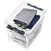 SmartStore Aufbewahrungsbox (L x B x H: 40 x 30 x 32 cm, Kunststoff, Transparent)