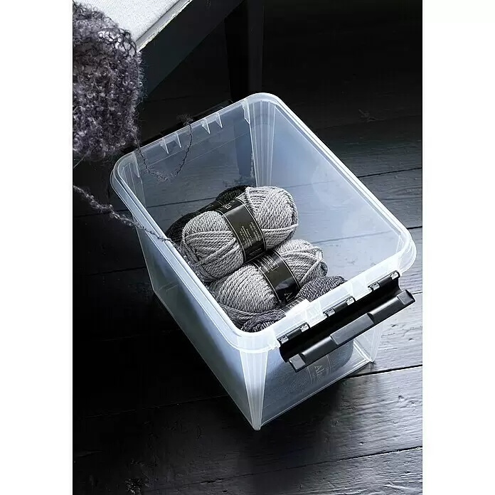 SmartStore Aufbewahrungsbox Classic 13 - L x B x H: 34 x 25 x 27 cm, Kunststoff, Transparent - Stimmungsaufnahme