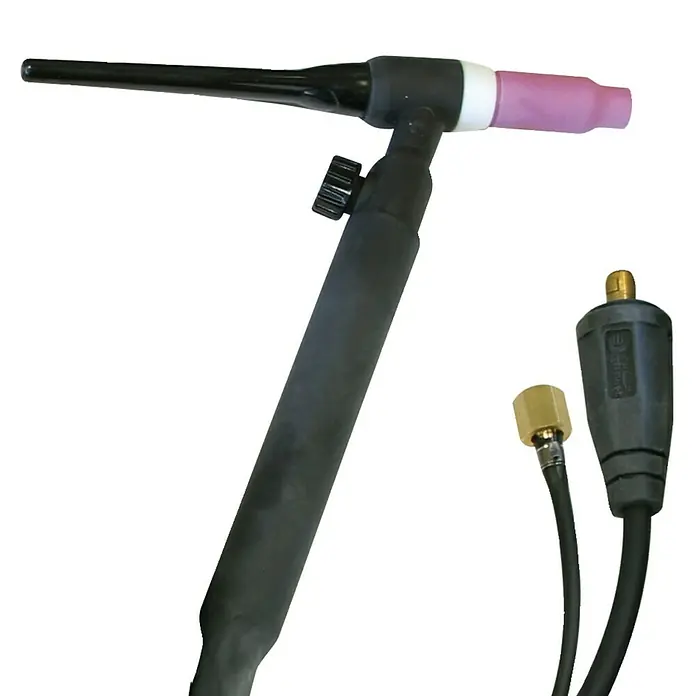 Gys WIG-Schweißbrenner SR17V - Passend für: Elektroden-/WIG-Schweißgeräte ohne integriertes Schutzgasventil - TIG-Schweißbrenner mit Gasdüse, Griff und Anschlüssen für professionelle Schweißarbeiten. Robuste Bauweise für anspruchsvolle Anwendungen.