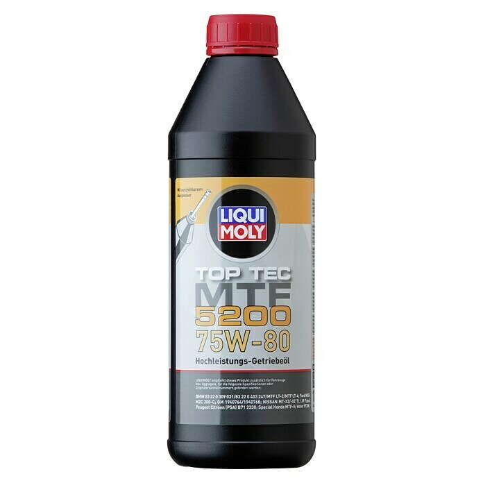 Liqui Moly Getriebeöl Top Tec MFT 520075W-80, 1 l Front View