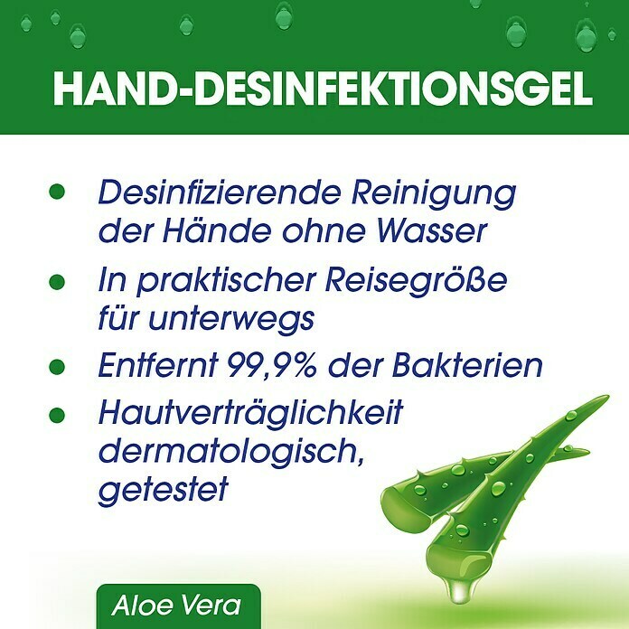 Sagrotan Desinfektionsreiniger für Hände (Aloe Vera, 50 ml) | BAUHAUS