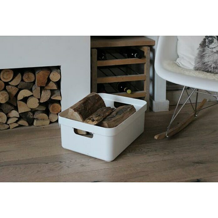 Sunware Opbergbox (l x b x h: 25,2 x 18 x 12,2 cm, Kunststof, Wit)