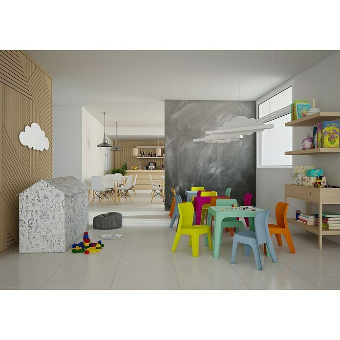 Mesa de jardín infantil Jan (L x An x Al: 70 x 60 x 45 cm, Turquesa)