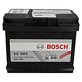 Bosch Autobatterie Eco Line EFB (Kapazität: 63 Ah, 12 V, Ergonomischer Tragegriff)