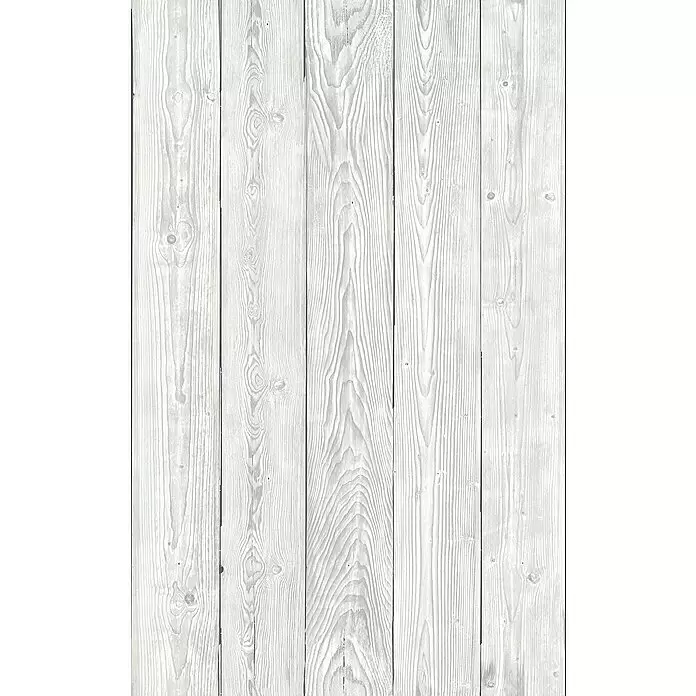 D-c-fix Holzoptikfolie Shabby Wood - 200 x 45 cm, Weiß, Selbstklebend - Geweisselte Holzbretter mit natürlicher Maserung und dezenten Ästen.