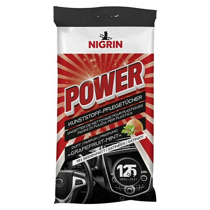 Nigrin Kunststoffpflegetücher Power (15 Stk.)