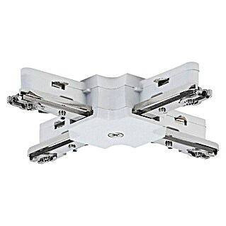 Paulmann URail Conector en X (104 x 104 mm, Metal, Blanco)