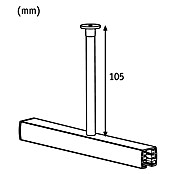 Paulmann URail Suspensión de riel (10,5 cm, Metal, Diámetro: 2,3 cm)