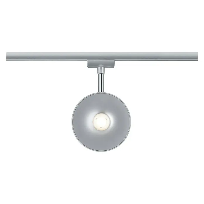 Paulmann URail LED-Spot Sphere - 7,4 W, Chrom, L x B x H: 32 x 119,8 x 183 mm - Silberne Schienenleuchte mit rundem Lampenkopf und hellem Leuchtmittel für eine moderne Raumausleuchtung.
